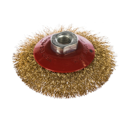 Щетка д/болгарки "MATRIX" 100мм "тарелка"