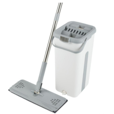 Швабра плоская и ведро с отжимом 7л, арт.H-102