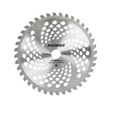Нож PATRIOT TBS-40P, D=230*25,4мм, толщина 1,3 мм 40 зубьев