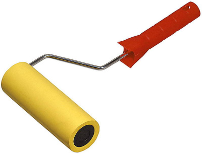 Валик прижимной STAYER "MASTER" в сборе,резиновый, бюгель 6мм, 46х180мм