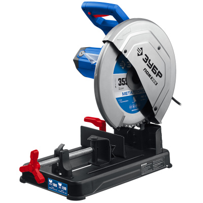 Пила (отрезная), Профессионал (ПОМ-355) ЗУБР   355 мм, 2000 Вт, монтажная 