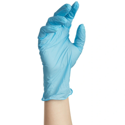 Перчатки нитрил н/о,н/с,текст голуб. Armilla (L) 50пар/уп