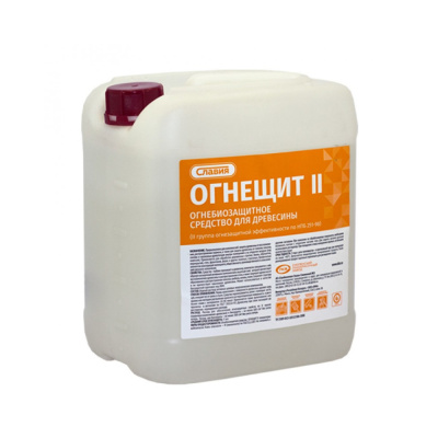 Огнебиозащитное средство "Славия" для древесины "Огнещит-2" 5,0 кг