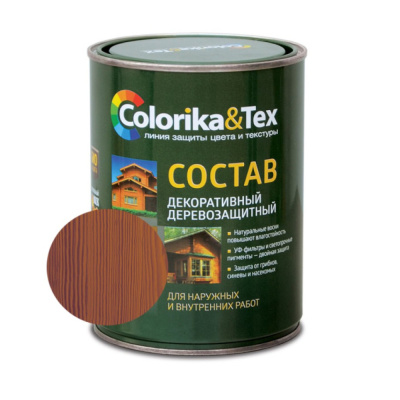 Состав деревозащитный "Colorika&Tex" палисандр 0,8л