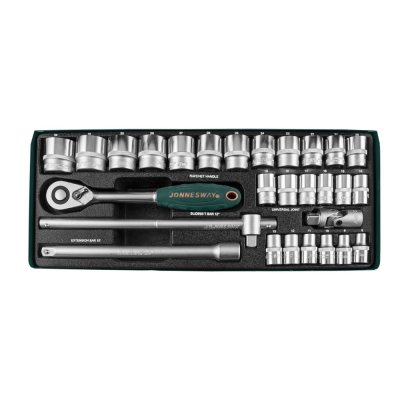 Набор торц.головок 1/2" DR 8-34мм, 28 предметов