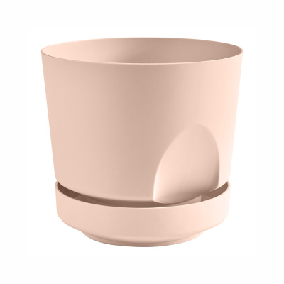 Тренд кашпо 0,8л с НИЖНИМ ПОЛИВОМ пудровый /27