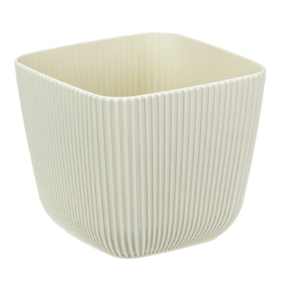 Кашпо ПИКАНТО 150×150 мм 1,8 л (Белый ротанг)