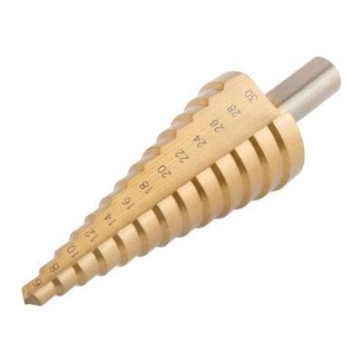 Сверло ступенчатое HSS по металлу, 13 ступеней, 6-30 мм