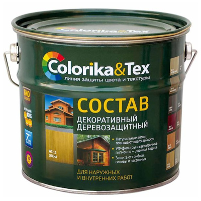 Состав деревозащитный "Colorika&Tex" палисандр 10л