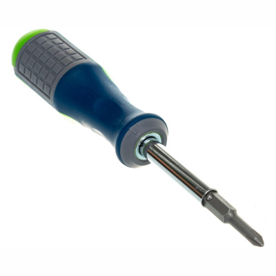 Отвертка комбинированная, 4 пред., SL5,0 / PH1, SL6,0 / PH2, CrV, 3к рукоятка// Сибртех