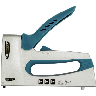 Степлер мебельный, алюмин.корпус,регулировка удара тип скобы 13, 53, 300, 6-16мм GROSS