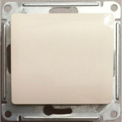 Выключатель одноклавишный в рамку бежевый сх.1 GLOSSA 