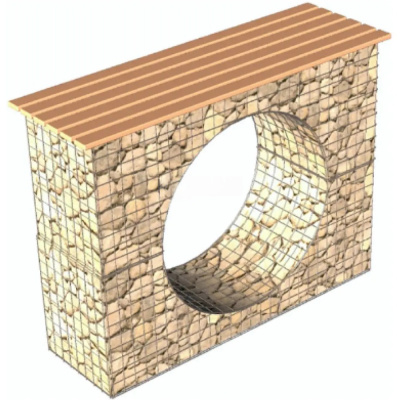 Стойка-дровенница 1,4х0,5х1,0-С50х100-4,0-Ц(Б)