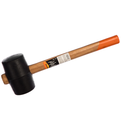 Киянка резиновая черная 680 г, 70 мм, деревянная рукоятка Киянка резиновая черная 680 г, 70 мм, деревянная рукоятка