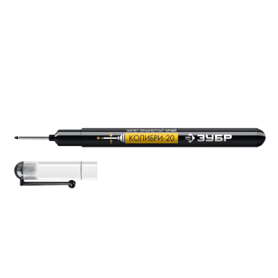 Маркер для отверстий (06328-2) ЗУБР  Колибри-20 черный, наконечник L 20 мм, ? 2 мм, перманентный 