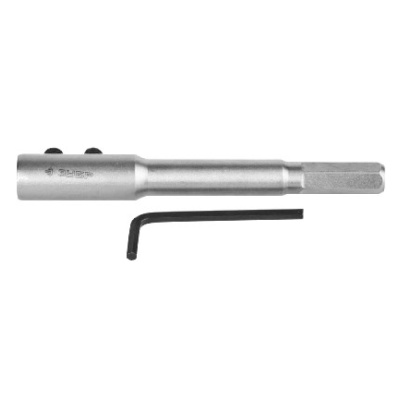 Удлинитель для сверла Левиса с хвостовиком 12мм, ЗУБР Мастер 2953-12-140, HEX 12,5, L=140мм