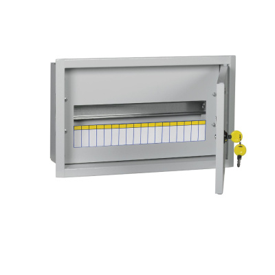 Щит распределительный встраиваемый ЩРв-18з-3 36 металлический с замком IP31 TREND