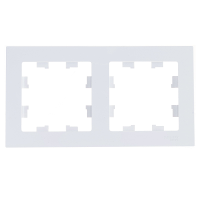 Рамка двухпостовая ATLASDESIGN универсальная белый