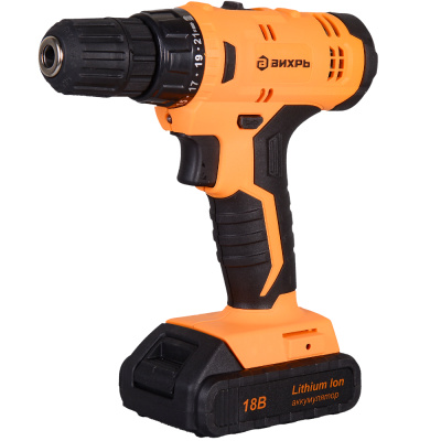 Дрель-шуруповерт аккумуляторная ДА-18Л-2КC (2,0 А/ч) Вихрь 72/14/34