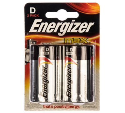 Элемент питания Energizer MAX LR20/373 BL2