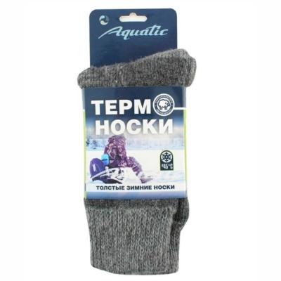 Термо-носки ТН-07C Aquatic (до -45С, цвет: серый, размер: 38-40)