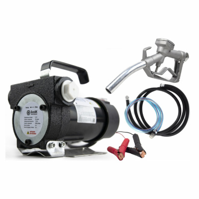 Насос перекачки топлива 24V 50 л/мин. СТАНДАРТ-М с пистолетом и шлангами БелАК
