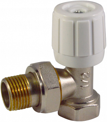 Регулирующий клапан для рад. ручной угловой 1/2" СТМ ТЕРМО CARAVH12