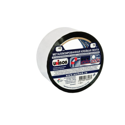 Лента клейкая металлизиров. 48 ММ Х 50 М (36) "UNIBOB"