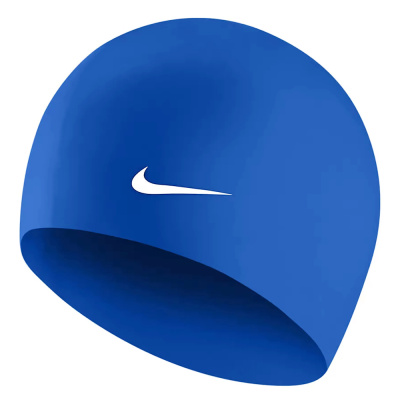 Шапочка для плав. NIKE Solid Silicone, 93060494, FINA Approved, СИНИЙ, силикон