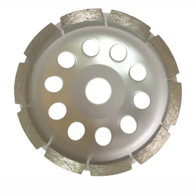 Чашка шлифовальная алмазная однорядная 125х22,23 мм "Almarez"