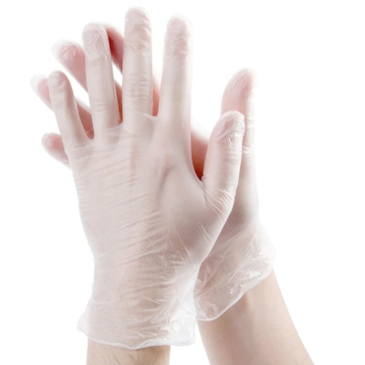 Перчатки виниловые Лапочки р-р L