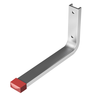 Крюк настенный прямой алюминиевый 90х155 (распределенная нагрузка до 15кг)