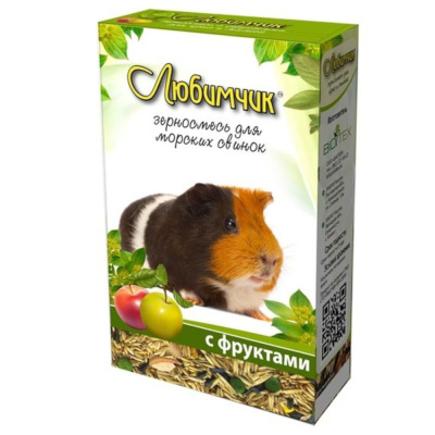 Корм Любимчик для морских свинок Фрукты 400гр