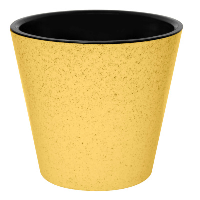 Горшок для цветов "Pepper" D200 мм, 4л с дренажной вставкой (Желтый)