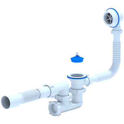Сифон Варяг для ванны регулируемый с гибкой трубой 40х50 C6255