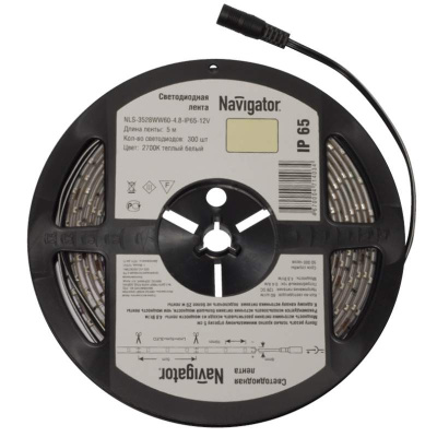 Лента светодиодная  LED*60/м 5м 4,8w/m 12в Pro зеленый шт