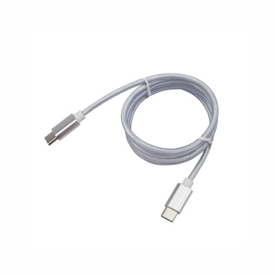 Кабель Type-C - Type-C, 2,4A, 1м, нейлон, белый REXANT