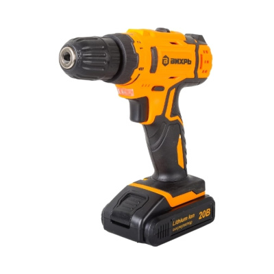 Дрель-шуруповерт аккумуляторная ДА-20Л-2КА с набором оснастки 65 предметов Вихрь 72/14/36