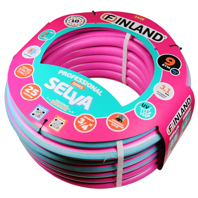 Шланг поливочный ТЭП 3/4", 25 м, 3-слойный FINLAND