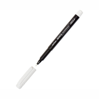Маркер перманентный WPM-05, белый, пулевидный, 1,0 мм, отгр. кратно 12 шт, MunHwa