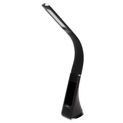 Светильник настольный REXANT Cesar LED с поворотом излучающей поверхности на 360°, 4000 К, часы, тер