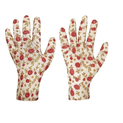 Перчатки садовые с покрытием розовые 7 размер SG 1918