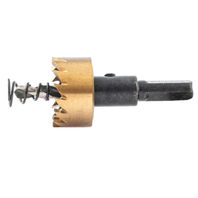 Коронка по металлу HSS, 26 мм, нитридтитановое покрытие //Denzel