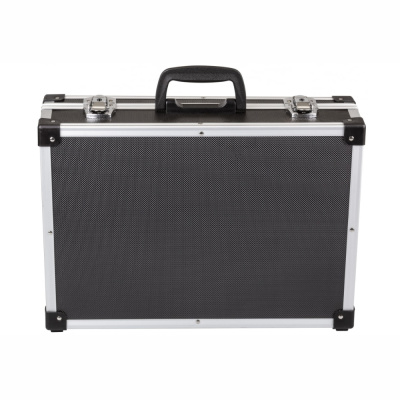 Ящик для инструмента пластиковый усиленный алюминием 430x310x130 мм, черный