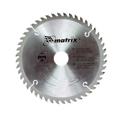 Диск пильный по дереву 200 х 32мм, 48 зуба+кольцо 30/32 "MATRIX"