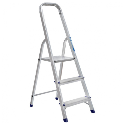 Стремянка алюминиевая 3 ступеней (1) "АЛЮМЕТ"