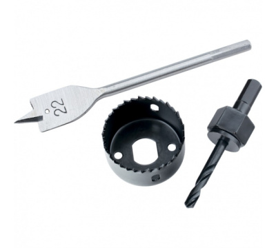 Набор для установки врезных замков "MATRIX" STANDART 22мм/48мм (перовое сверло/кольцевая пила)