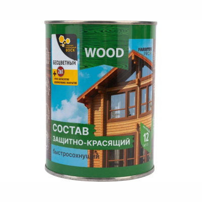 Состав защитно-красящий для древесины быстросохнущий  FARBITEX ПРОФИ WOOD Орех ( 0,75 л)
