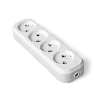 Колодка "UNIVersal" 4 гн. б/з АБС-пластик (еврослот)