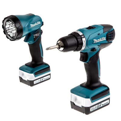 Дрель акк DF347DWLE Makita 14.4 В 2*1.5 Ач Li-ion